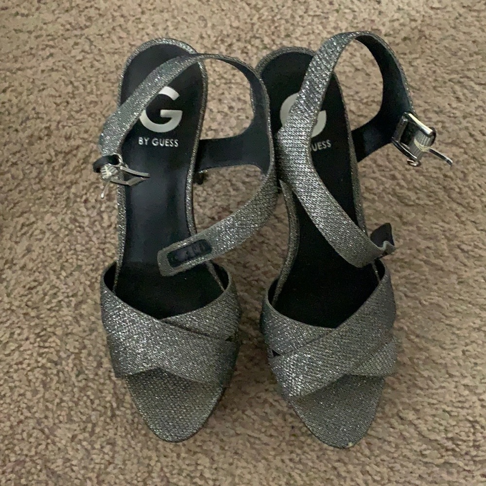 Grey guess sparkly heels
